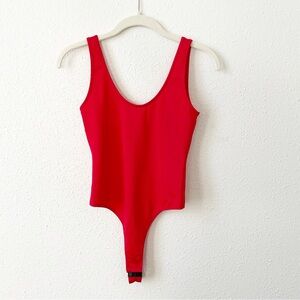 Re/Done Danskin Red Bodysuit Size Small Dance Activewear Athleisure Colorful